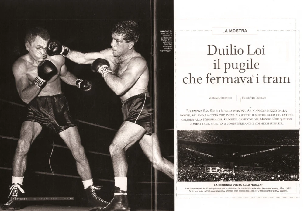 Orlando Leone z mistrzem świata w boksie, Primo Carnerą