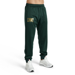 Spodnie dresowe treningowe PREMIUM 2 Leone1947 – zielone, sportowy krój i lekka tkanina