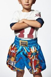 Dziecięce szorty THAI Leone1947 – model ABJ02/18, dynamiczny wzór i wysoki komfort