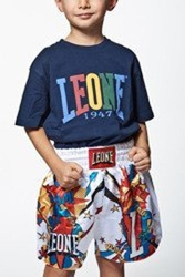 Kolorowe dziecięce spodenki THAI Leone1947 – model ABJ02/04 z motywami sportowymi