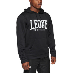 Bluza z kapturem LOGO czarna Leone1947