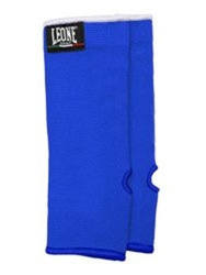 Niebieskie ochraniacze na kostki Leone1947 – elastyczne opaski treningowe do sportów walki