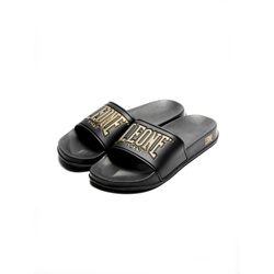 Klapki sportowe Alicudi Leone1947 (czarne, złote logo)