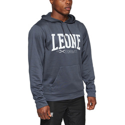 Bluza z kapturem Leone1947 LOGO – kolor stalowy