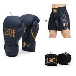 Zestaw Bokserski Leone1947 + rękawice BLUE EDITION