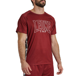 Koszulka ICONIC bordowa– sportowa, klasyczna, Leone1947