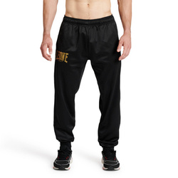 Spodnie dresowe treningowe PREMIUM 2 Leone1947 – czarne, sportowy krój i lekka tkanina