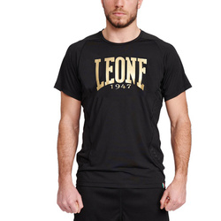 T-shirt Leone1947 model DNA – czarny z dużym logo