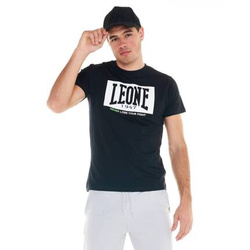 Męski T-shirt Leone1947 Apparel czarny z dużym logo