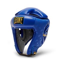 Kask bokserski DNA Leone1947 – niebieski, syntetyczna skóra