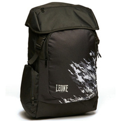 Plecak sportowy czarno-biały Leone1947 NEO CAMO – model AC938
