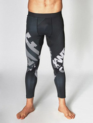 Męskie legginsy treningowe WACS Leone1947 – sportowa kompresja, wytrzymały materiał, dynamiczny design