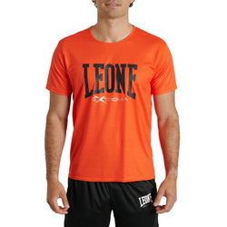 T-shirt w kolorze pomarańczowym model LOGO marki Leone1947