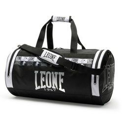 Torba sportowa treningowa czarna XL – klasyczna, pojemna, Leone1947