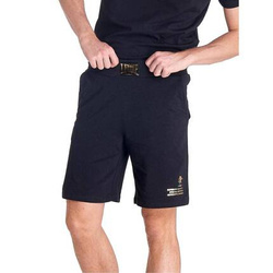 Męskie sportowe bermudy Leone1947 GOLD – bawełna z haftem, klasyczny krój