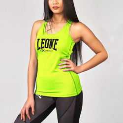 Tank top damski sportowy Leone1947 EXTREMA 2.0 – żółty, lekki i oddychający