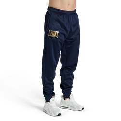 Spodnie dresowe treningowe PREMIUM 2 Leone1947 – granatowe sportowy krój i lekka tkanina