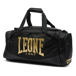Sportowa torba treningowa DNA Leone1947 – czarna z dużym logo