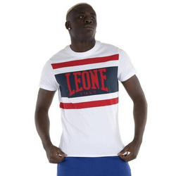 T-shirt męski Leone1947 SPORTY – bawełniany, nowoczesny design z paskami
