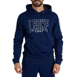 Bluza sportowa z kapturem Leone1947 ICONIC granatowa – Dresowa, klasyczny krój