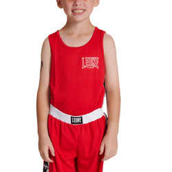 Dziecięca koszulka bokserska treningowa ICONIC czerwona – Leone1947